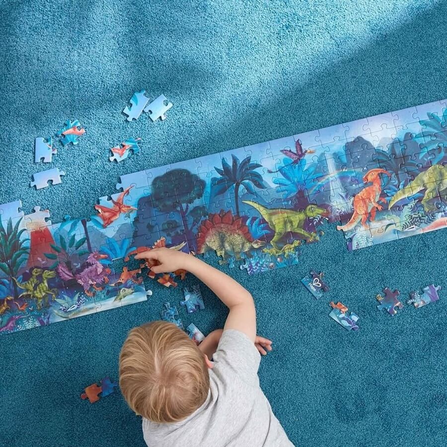 Hape Hape Puzzle 210 pcs les dinosaures  brille dans le noir