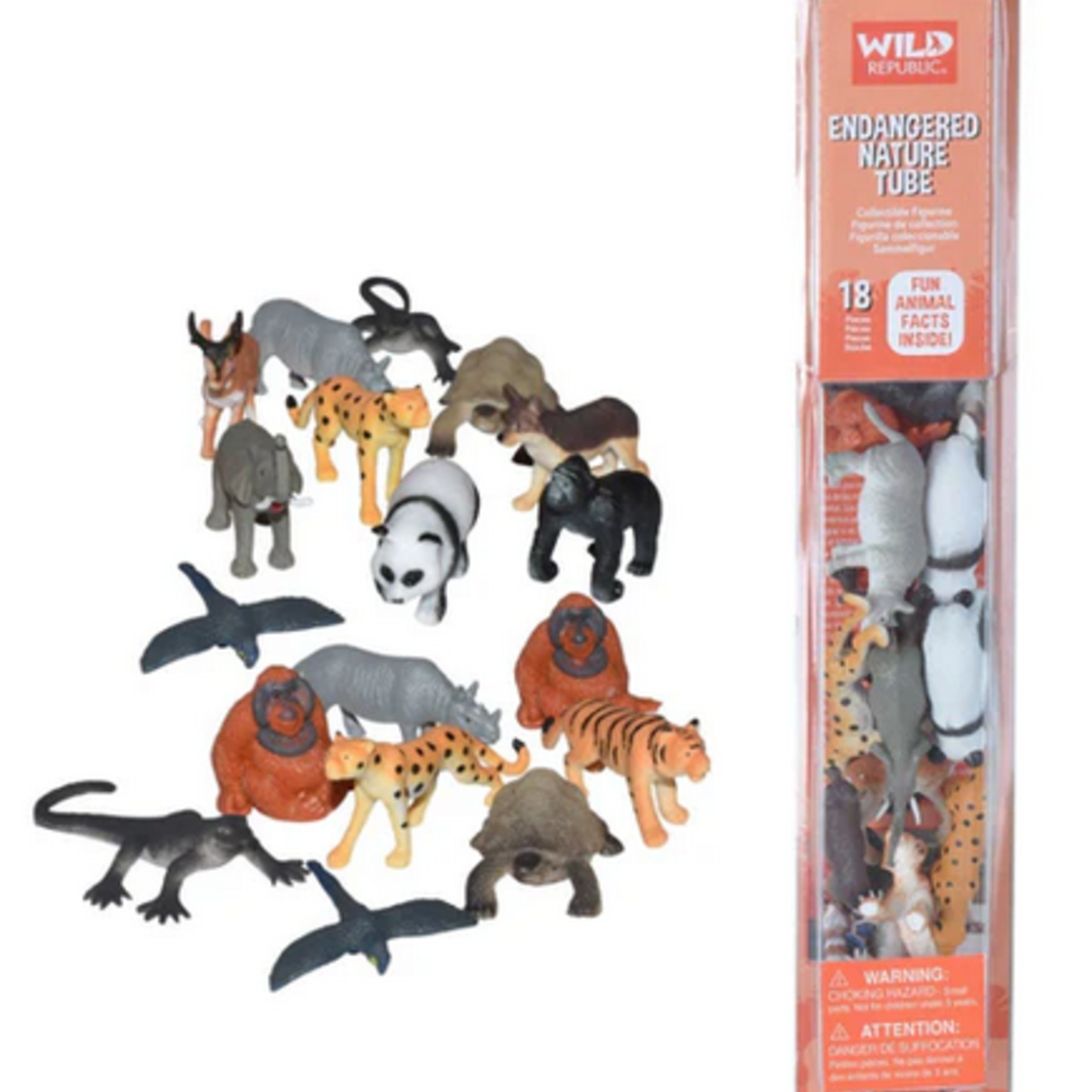 wild republic Nature Tube - Animaux en voix d'extinction