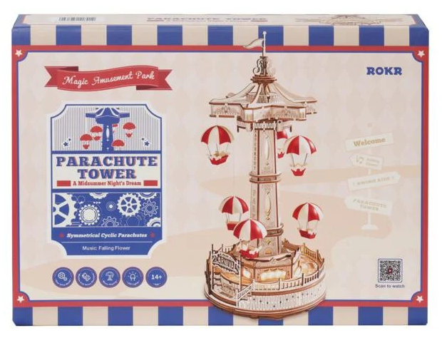 Robotime Rokr - Magic Amusement Park - Parachute Tower