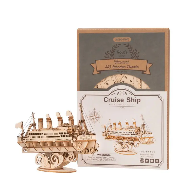 Robotime Rolife TG306 - 3D Wooden Puzzle - Cruise Ship