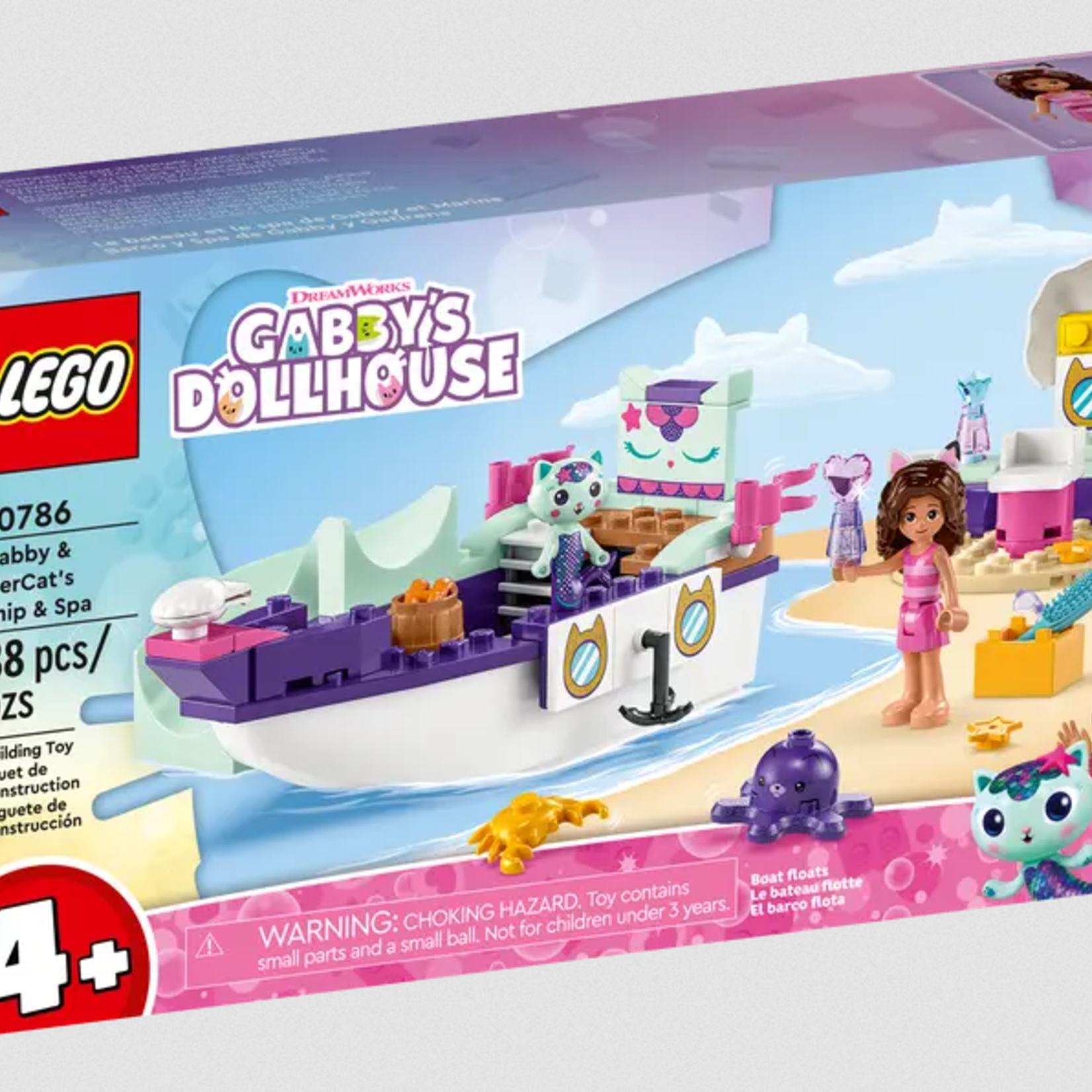 Lego Lego 10786 Gabby's Dollhouse - Le bateau et le spa de Gabby et Marine