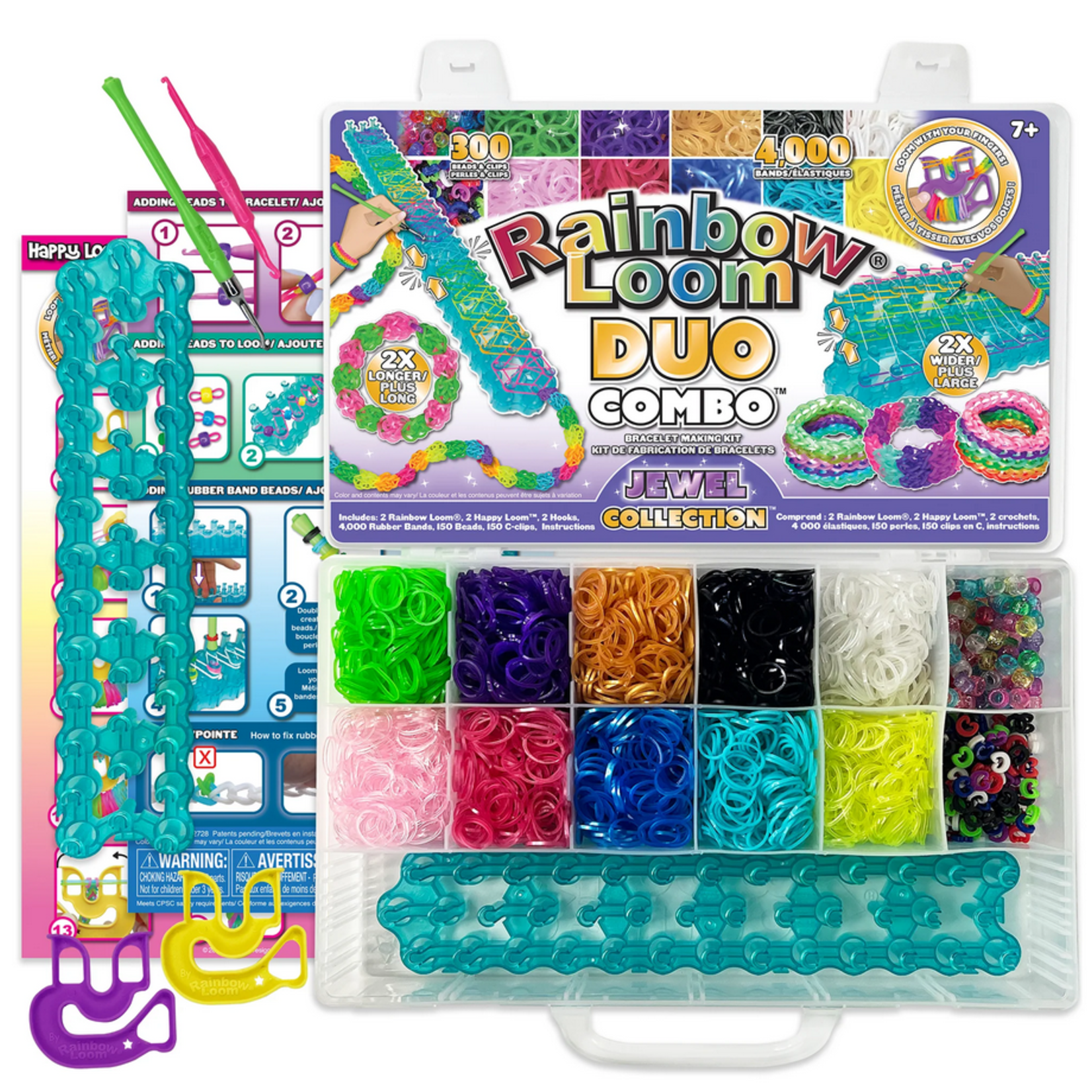 Rainbowloom Rainbow Loom Duo Combo 4000 pieces