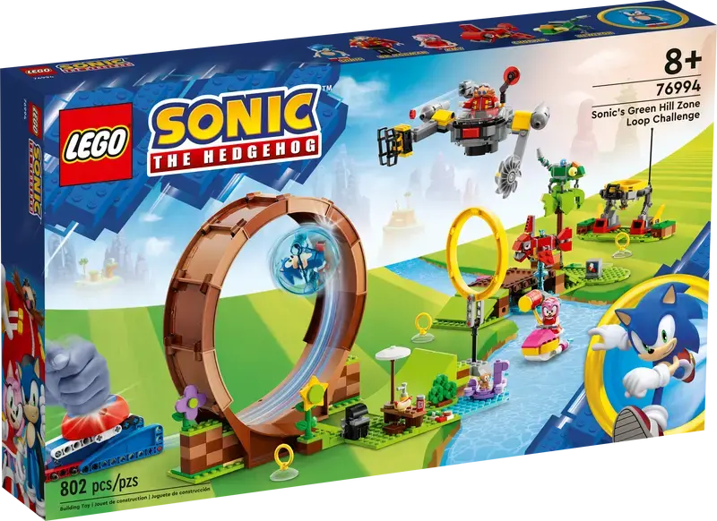 Lego 76994 Sonic the Hedgehog - Défi de la boucle de Green Hill Zone de Sonic