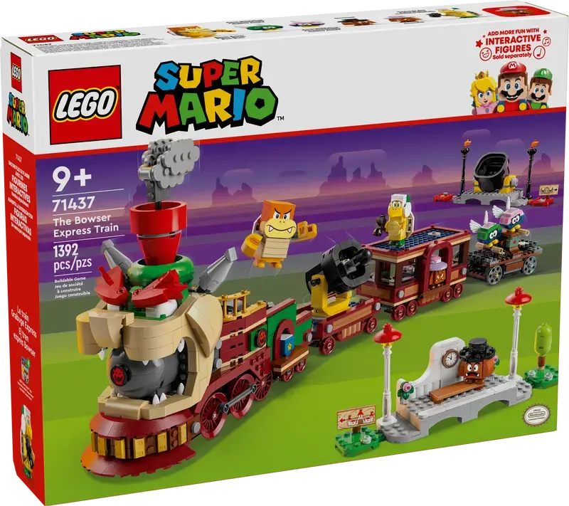 Lego Lego 71437 Super-Mario - Le train Bowser Express