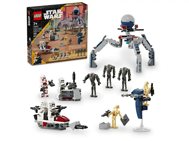 Lego Lego 75372 Star Wars - Ensemble de combat Clone Trooper™ et droïdes de combat