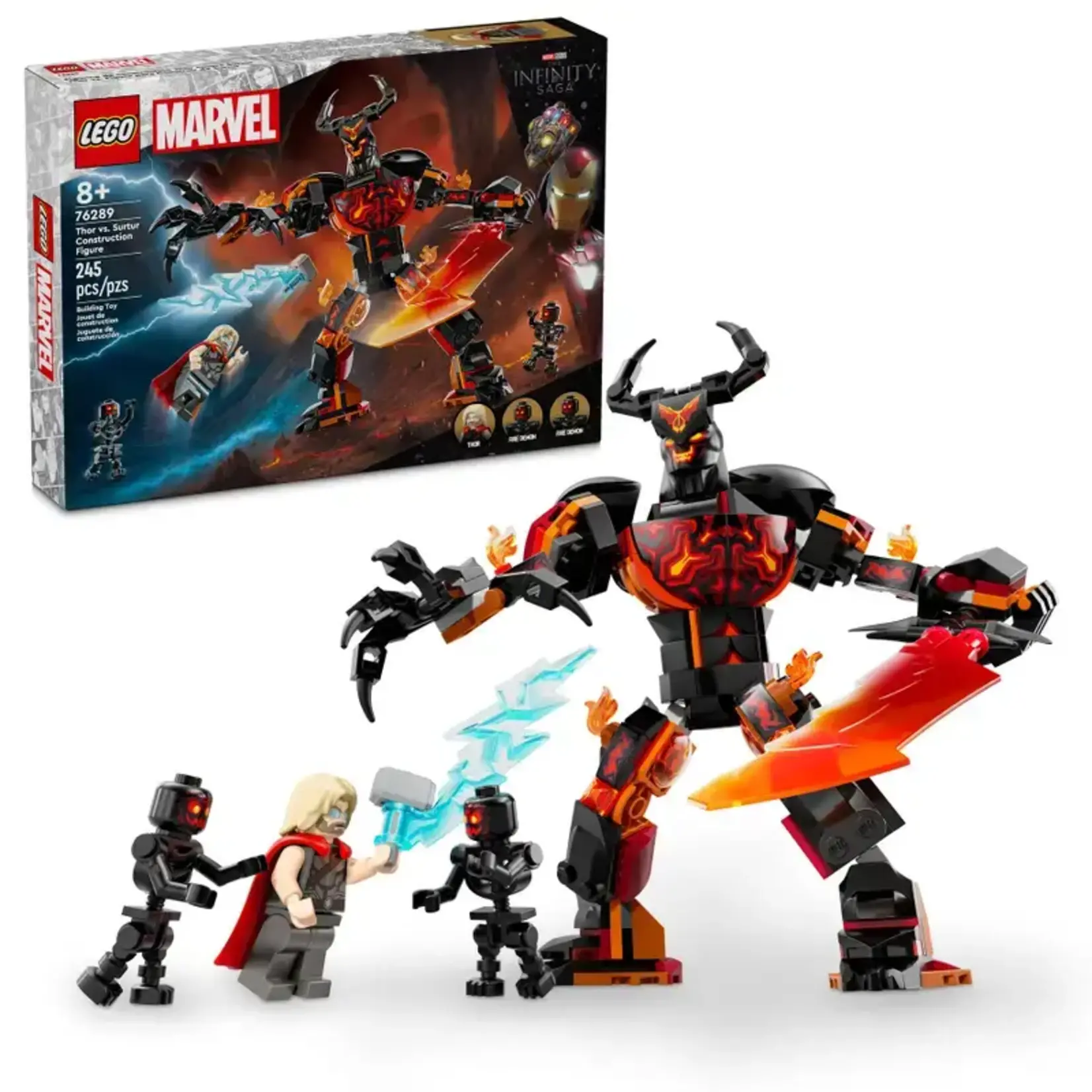 Lego Lego 76289 Figurine de construction Thor contre Surtur