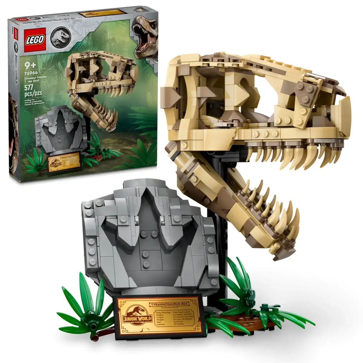 Lego Lego 76964 Jurassic - Les fossiles de dinosaures: le crâne de T.Rex