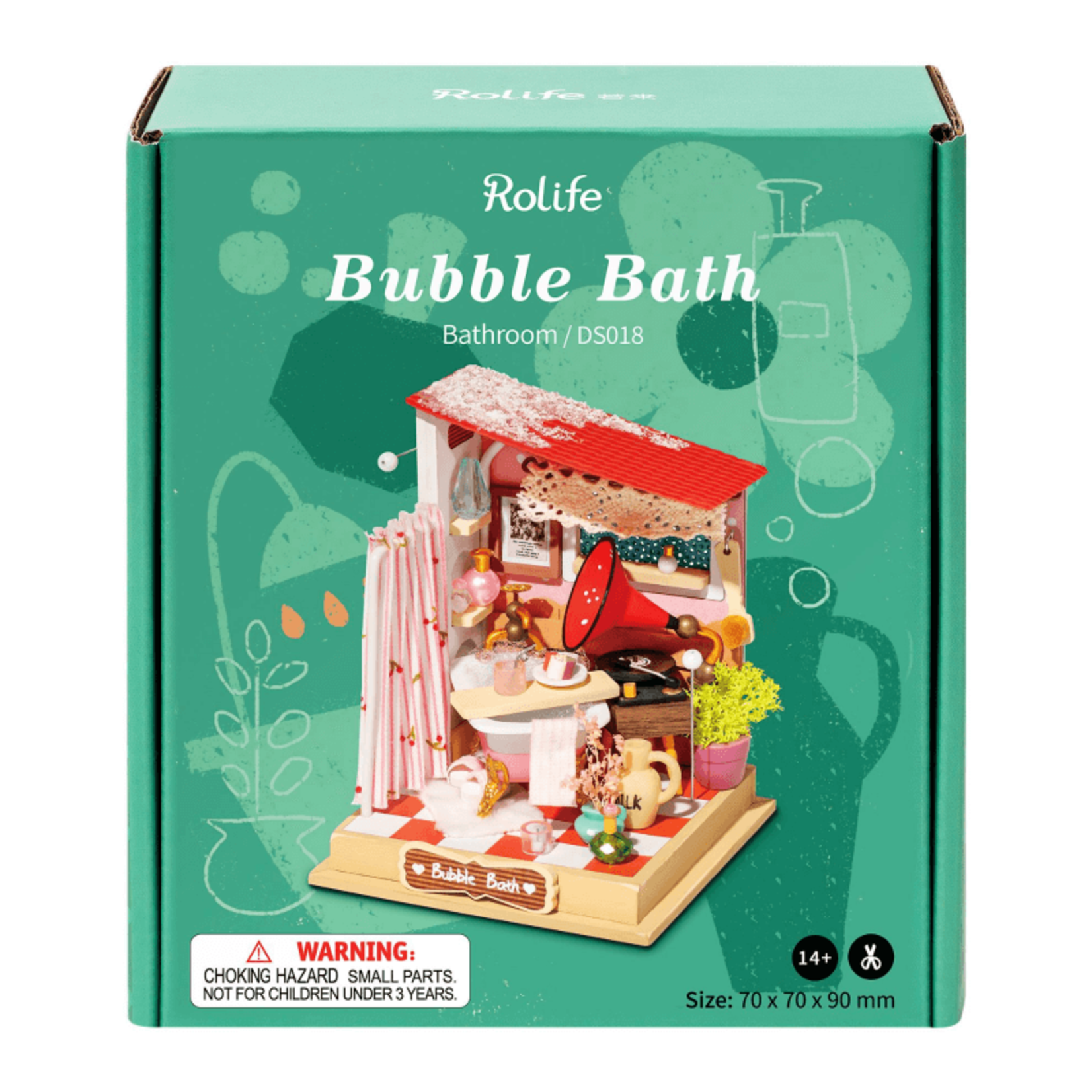 Robotime Rolife DS018 - Tiny : Bubble Bath (Bathroom)