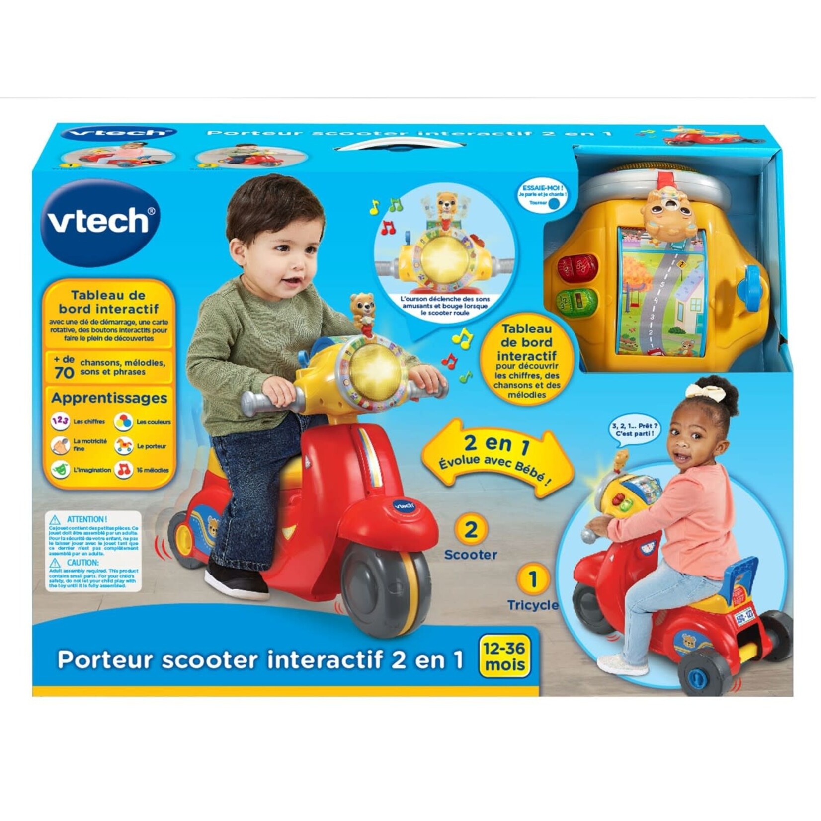 VTech VTech porteur Scooter interactif 2 en 1