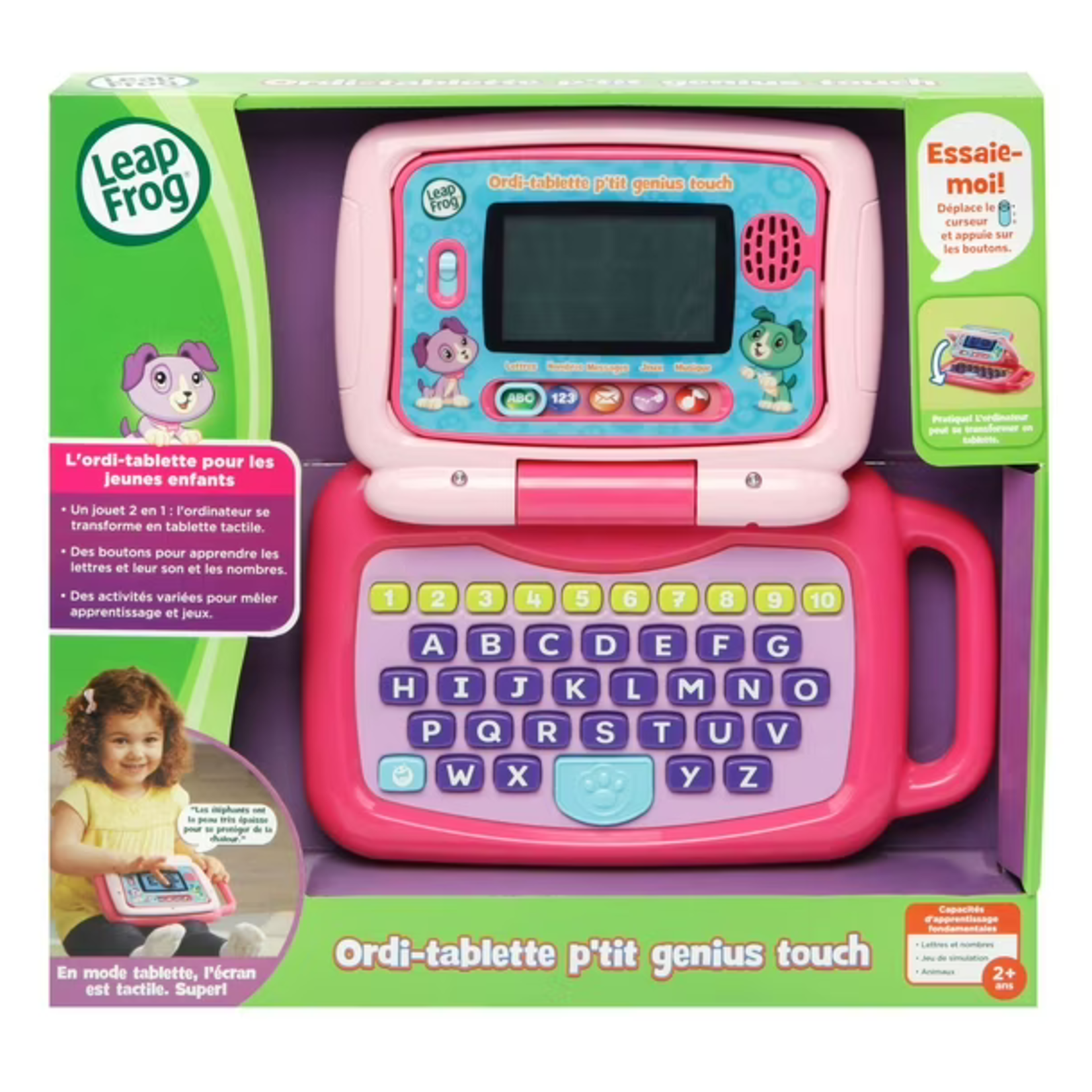 LeapFrog LeapFrog Ordi-tablette p'tit genius Touch Rose