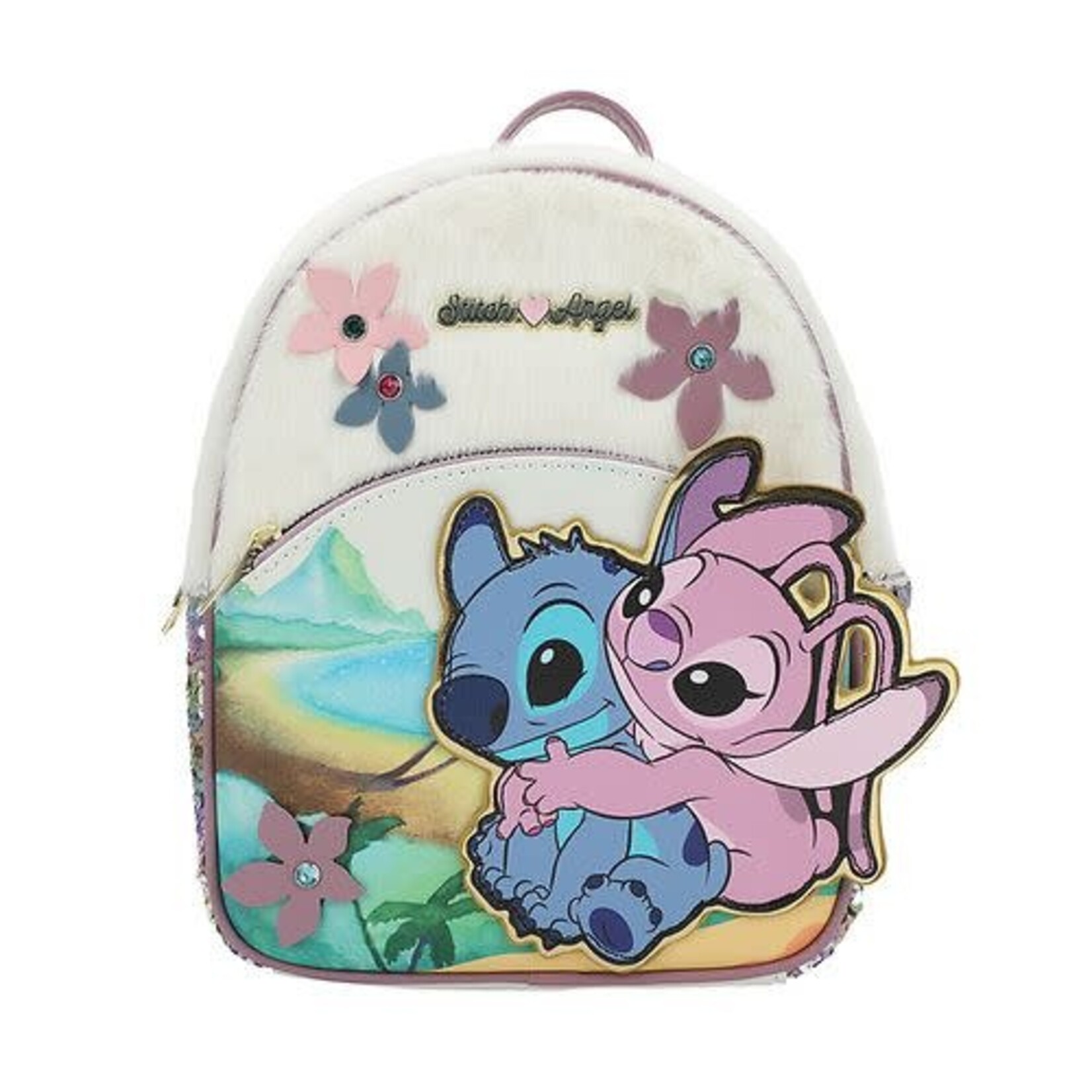 Bioworld Disney Stitch et Angel sac à dos peluche