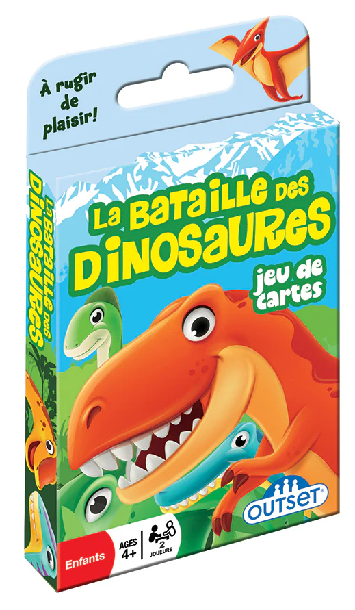 Outset Media Games Jeu de cartes - La Bataille des Dinosaures