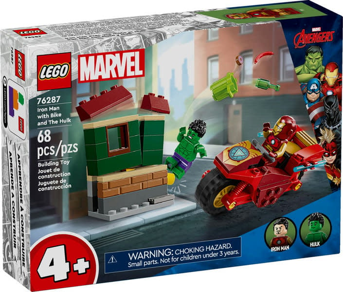 Lego Lego 76287 Marvel - Iron Man avec une moto et Hulk