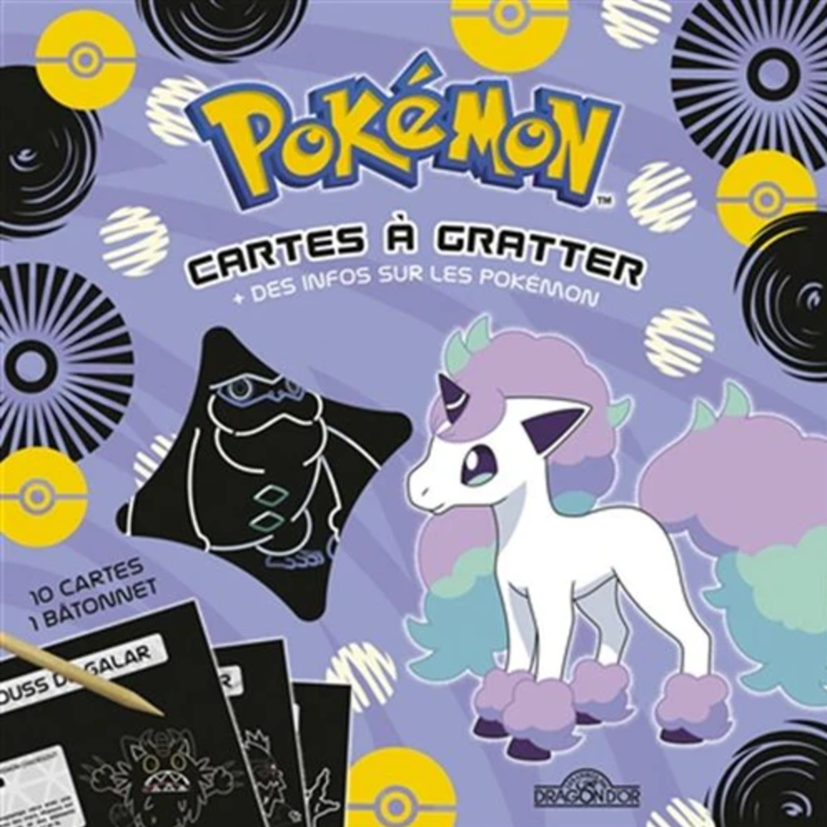 Les livres du dragon d'or Pokémon - Cartes à Gratter + Infos sur les pokémon