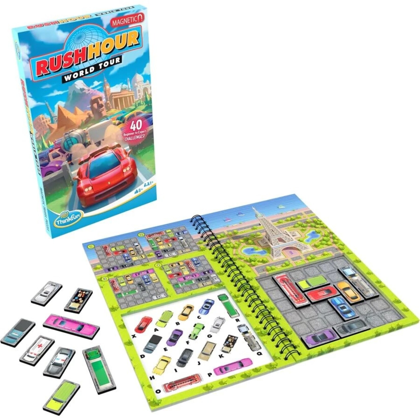 ThinkFun ThinkFun – Rush Hour - Magnetic Travel Puzzle (ML)