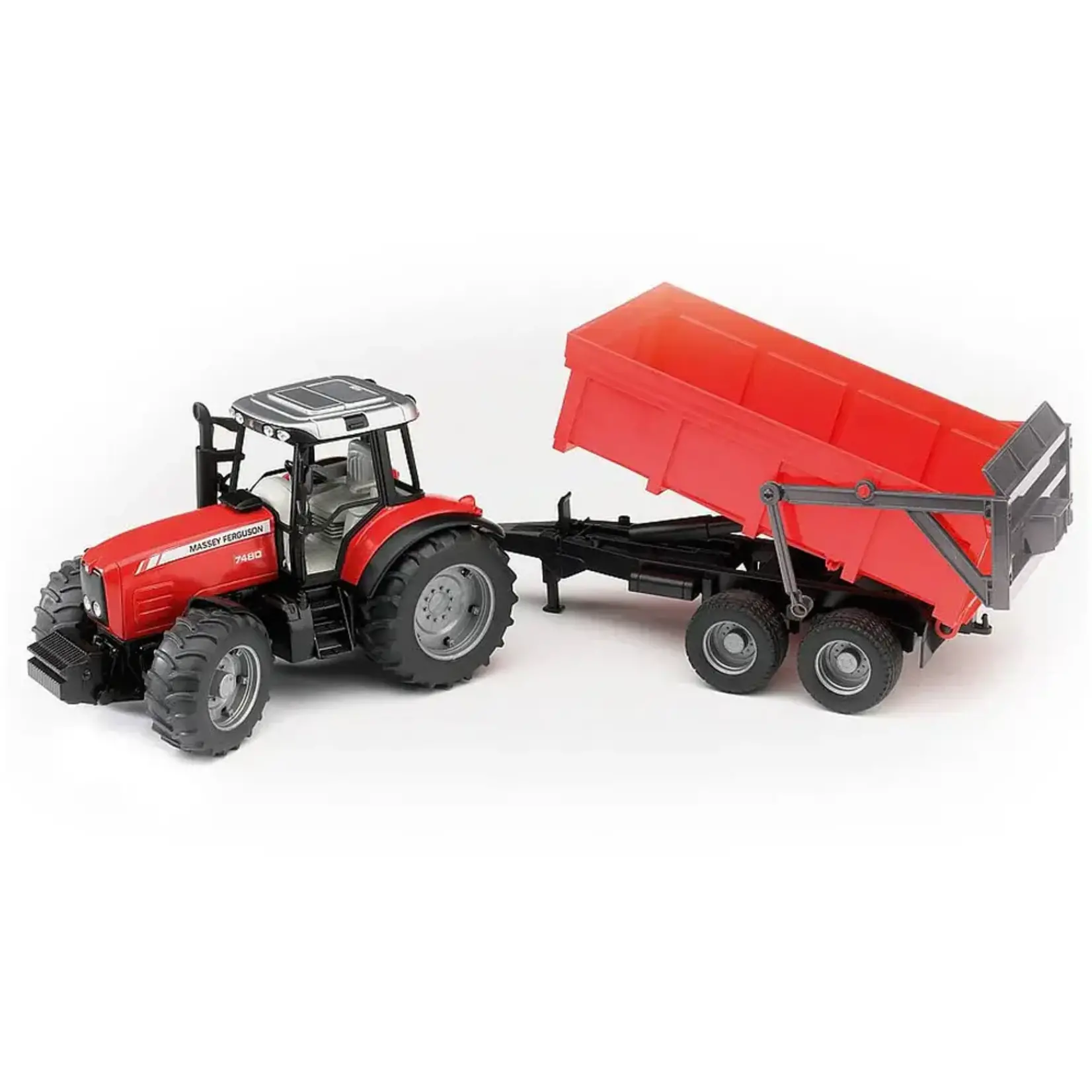 Bruder Bruder 02045 - Tracteur Massey Ferguson avec benne à bascule