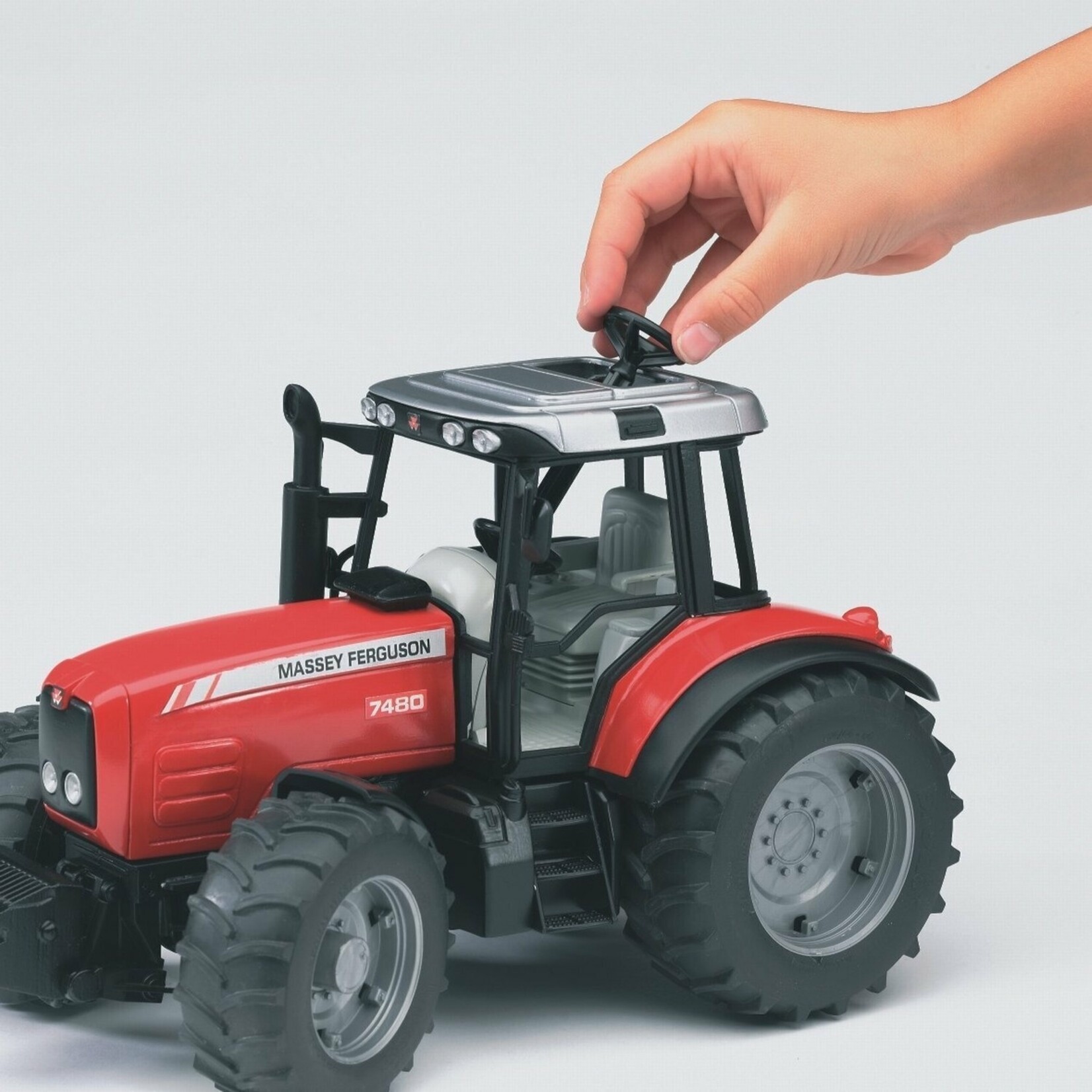Bruder Bruder 02045 - Tracteur Massey Ferguson avec benne à bascule