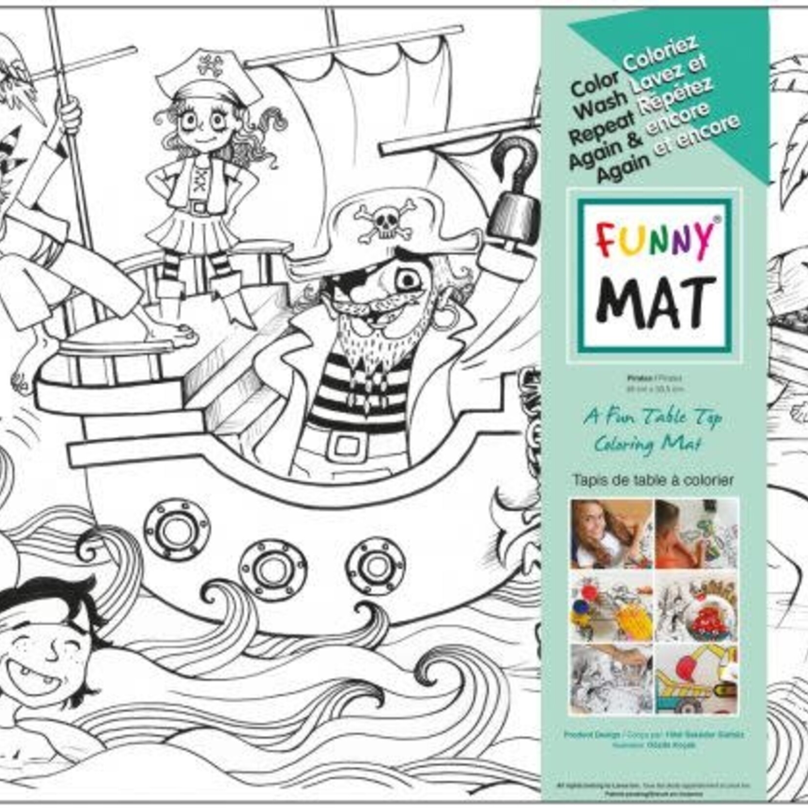 Akademi  Çocuk Funny Mat - Les pirates