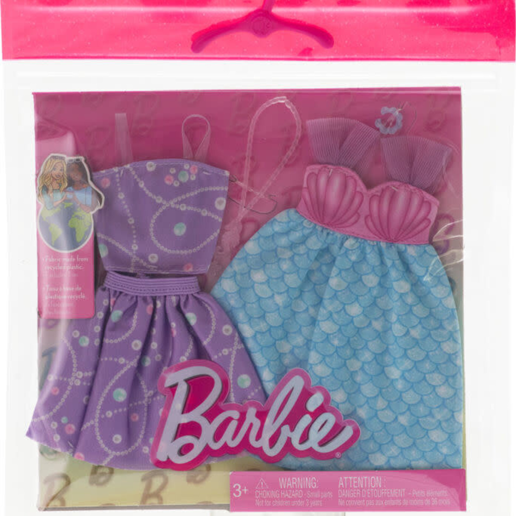 Mattel Barbie - 2 Ensembles de Vêtements Assorties