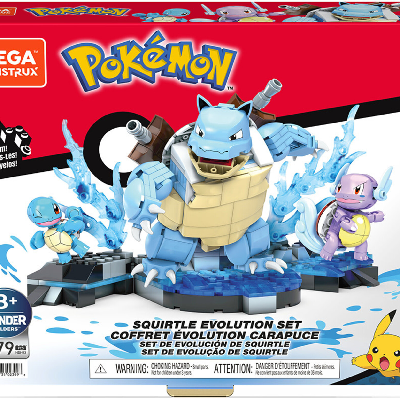 Mega Construx Mega Pokémon - Coffre Évolution Carapuce / Squirtle
