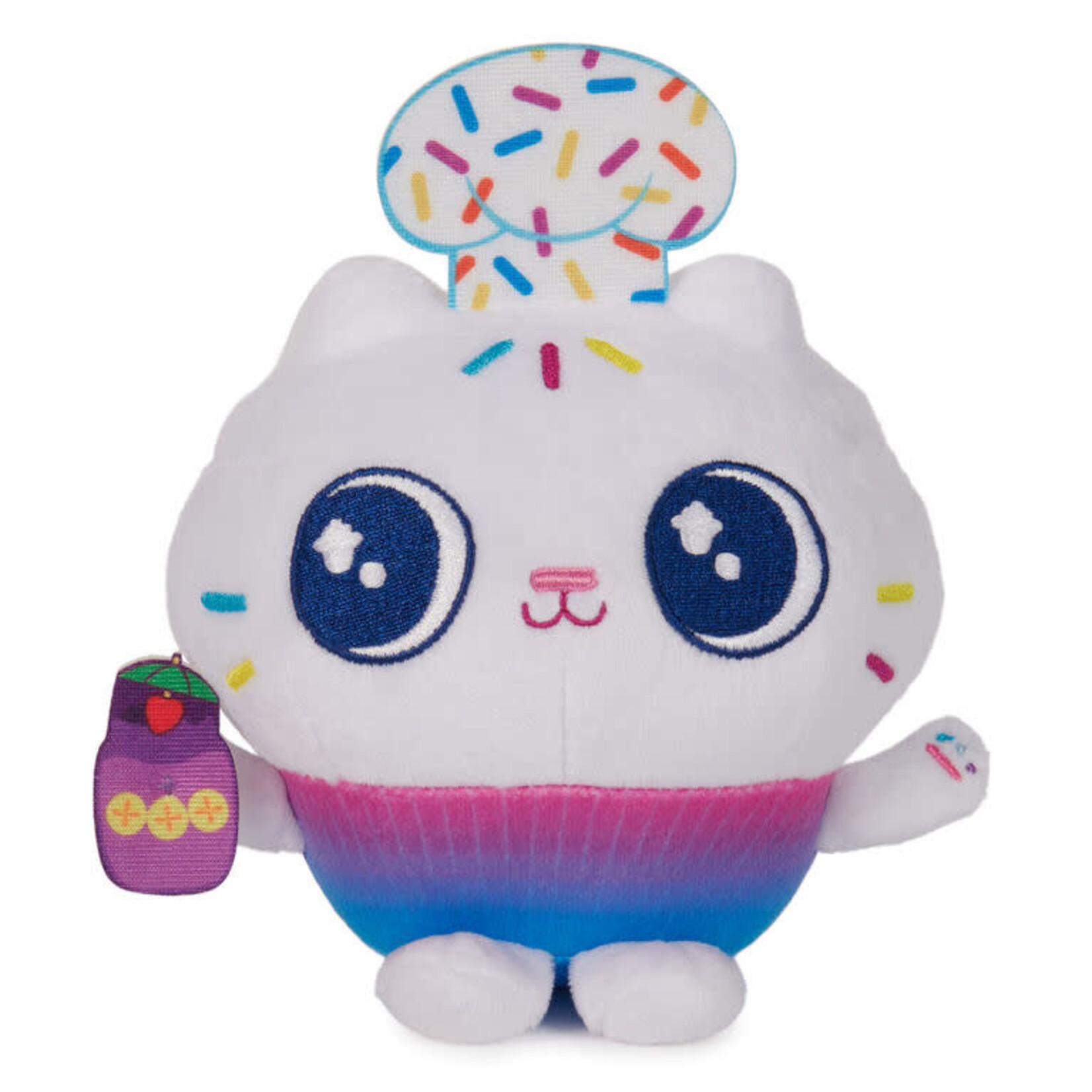 Spin Master Gabby's Dollhouse - Peluche de fête senchattionnelle - Cakey Cat