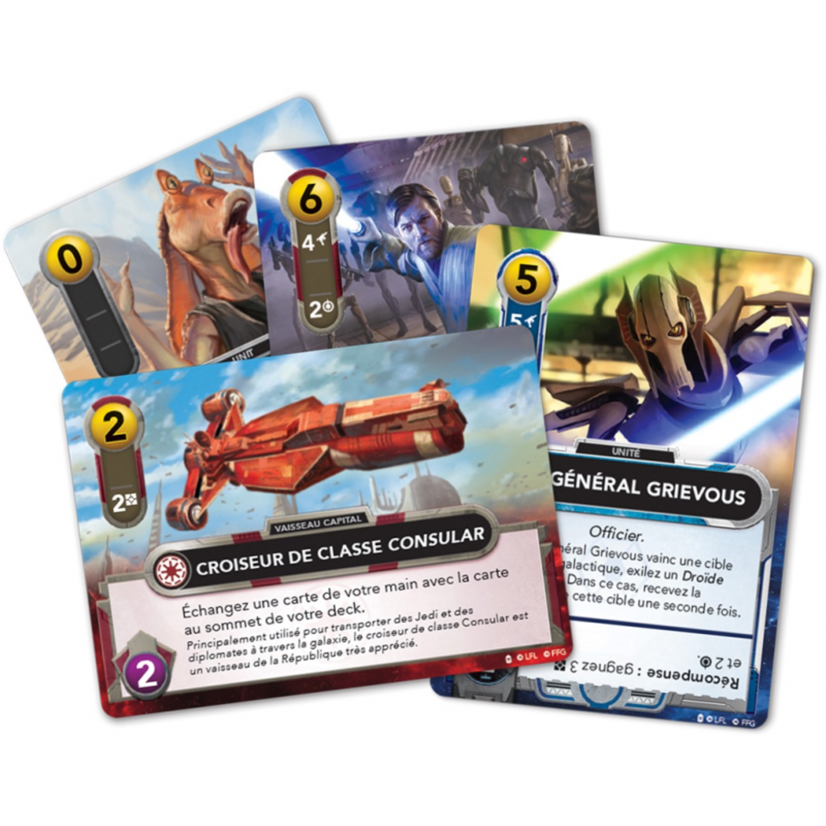 Fantasy Flight Games Star Wars - The Deck Building Game - Clone Wars Edition (FR)
