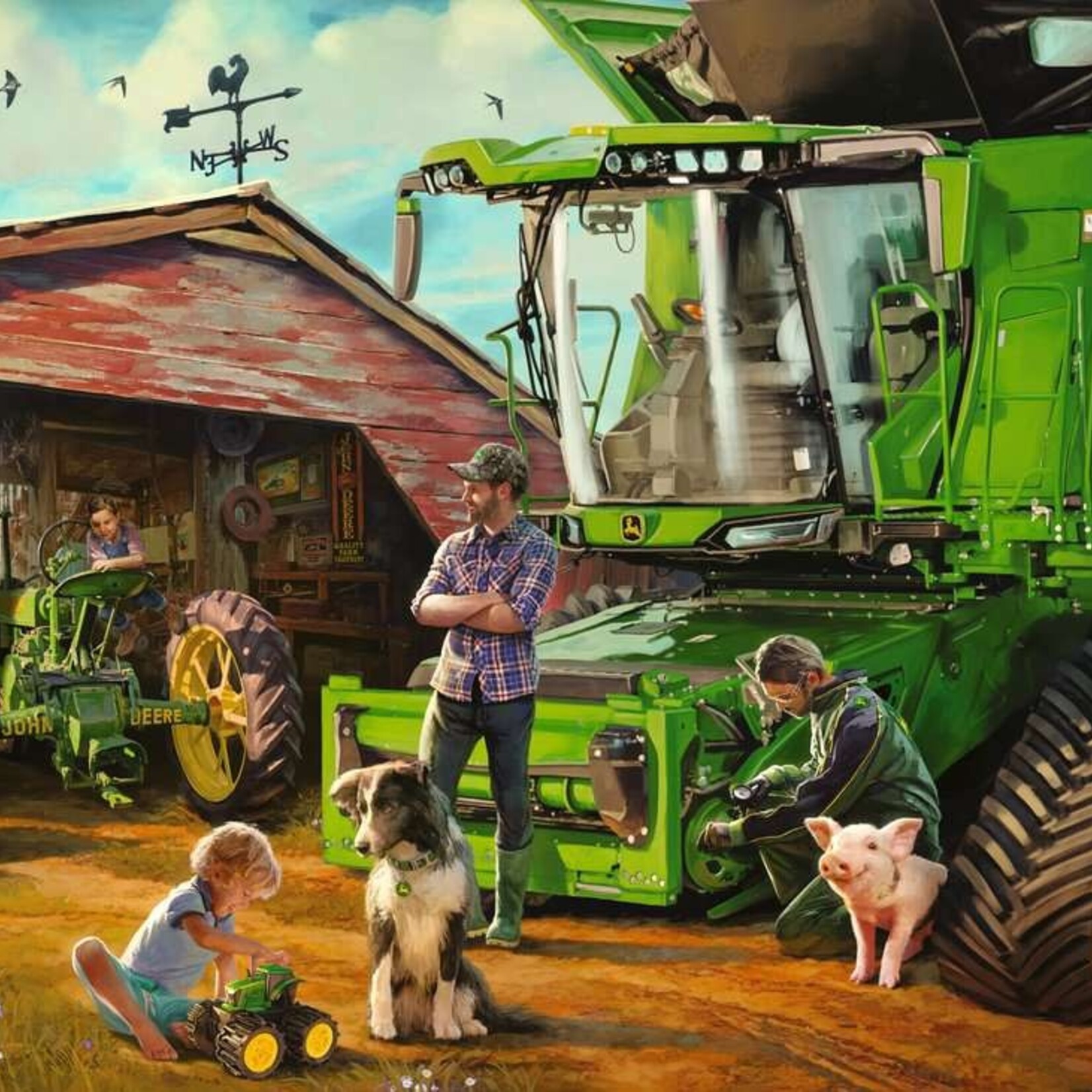 Ravensburger Ravensburger 1000 - John Deere : Hier et Aujourd'hui