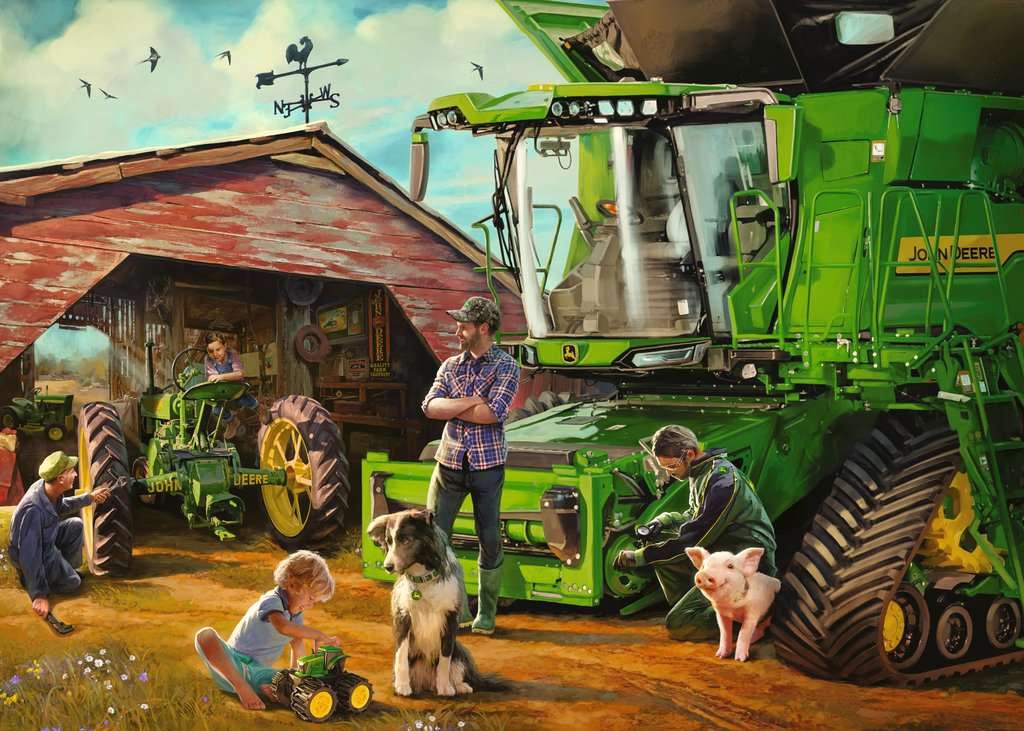 Ravensburger Ravensburger 1000 - John Deere : Hier et Aujourd'hui