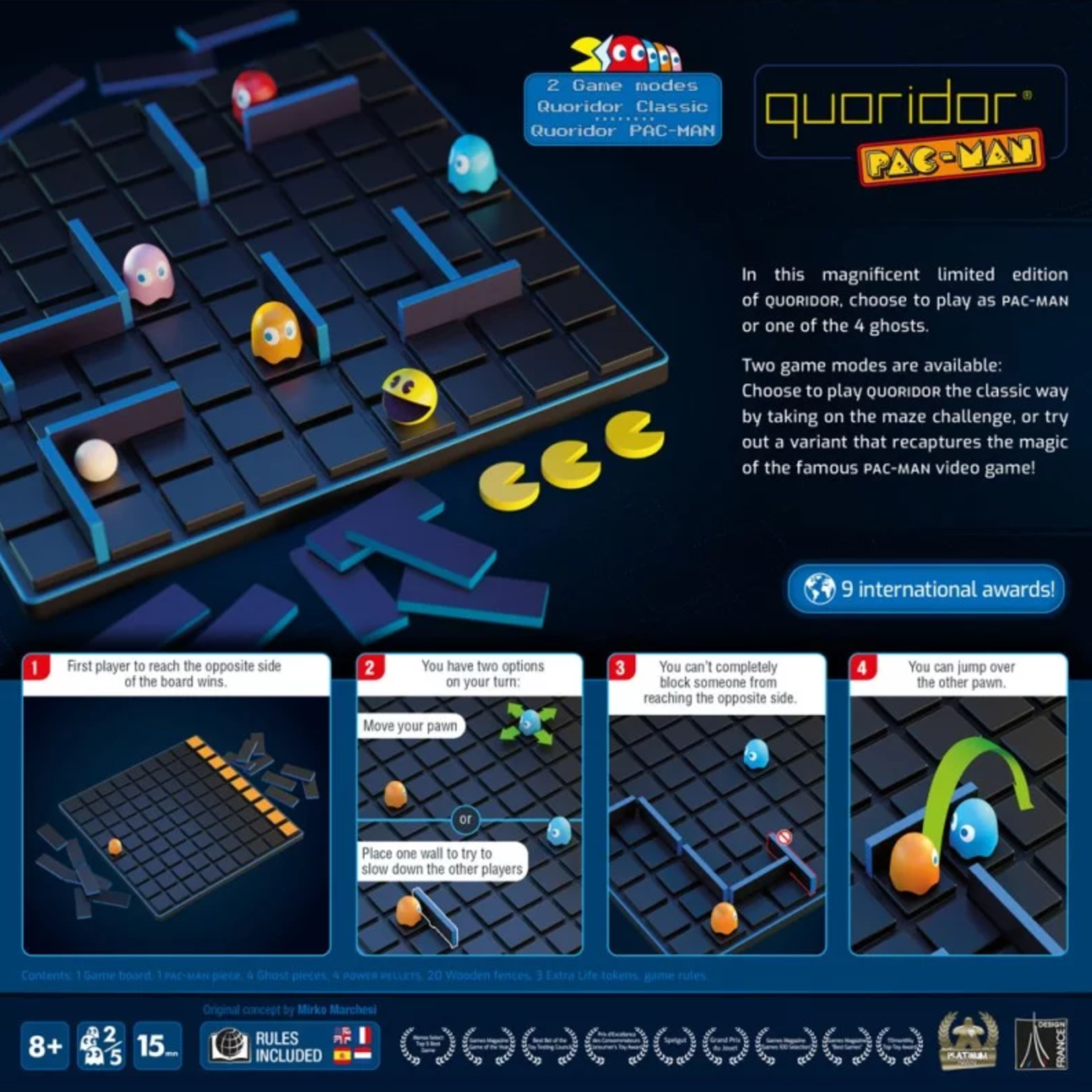 Gigamic Quoridor Pac-Man (ML)
