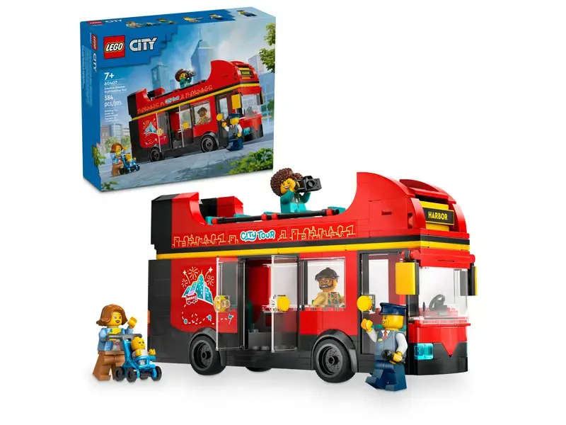Lego Lego 60407 City - Le bus touristique rouge à impériale