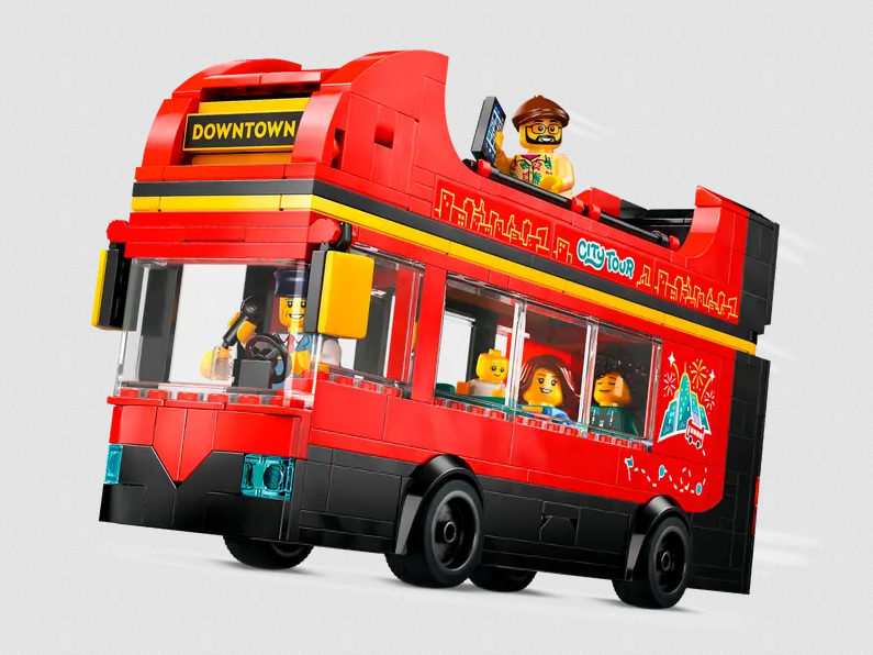Lego Lego 60407 City - Le bus touristique rouge à impériale