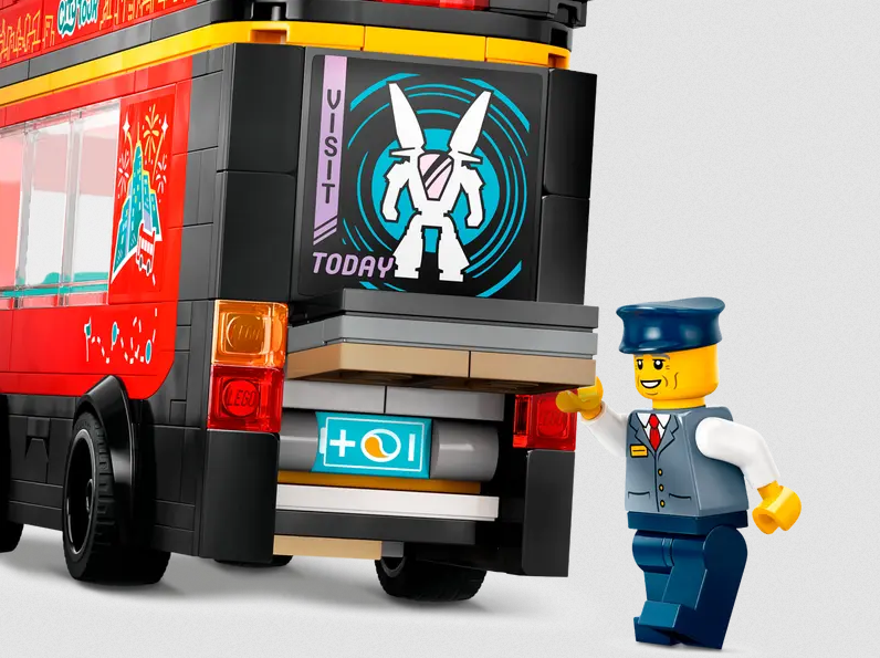 Lego Lego 60407 City - Le bus touristique rouge à impériale