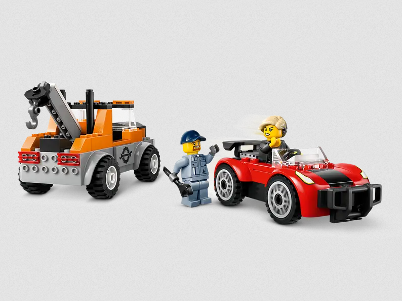 Lego Lego 60435 City - Le remorquage et la réparation de la voiture de sport