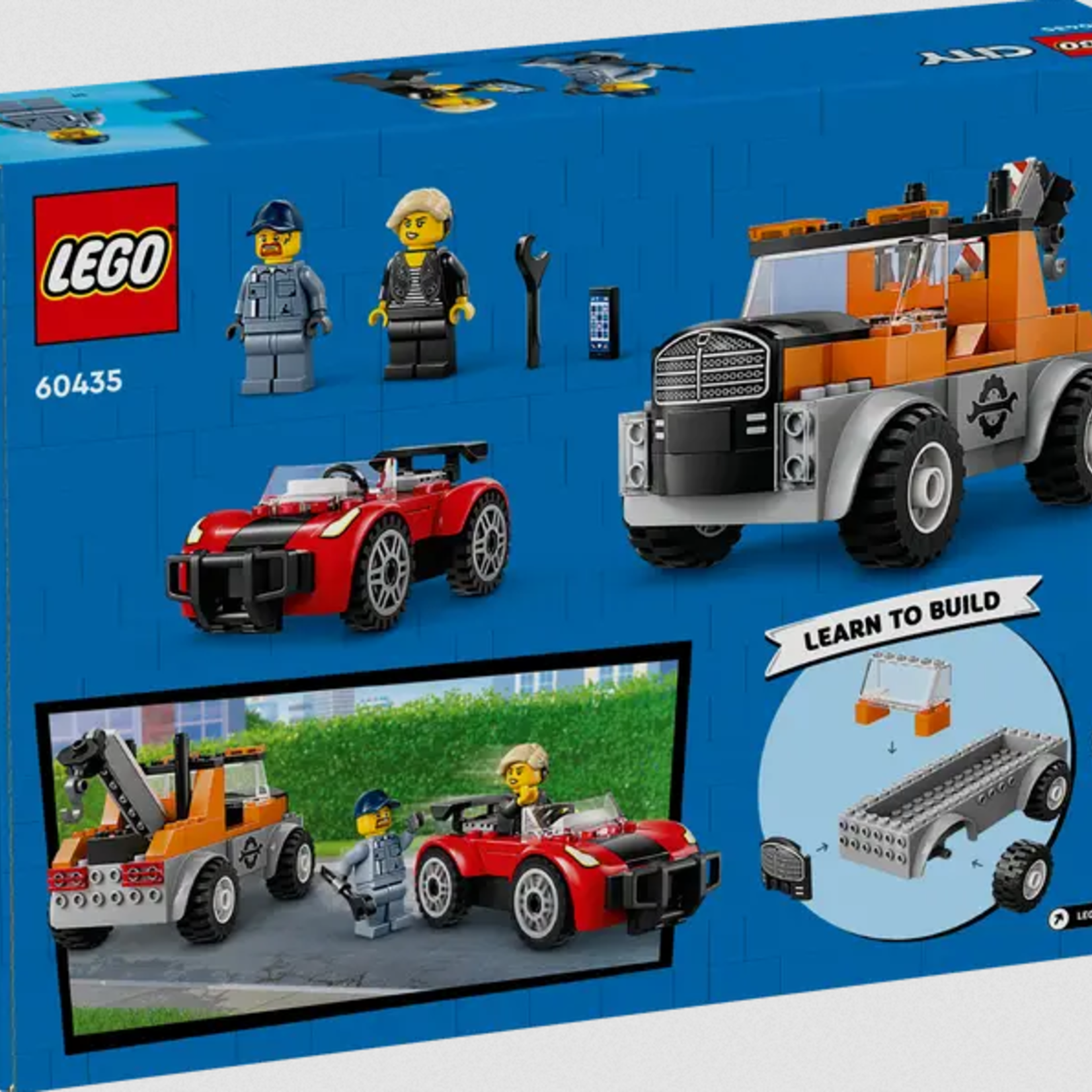 Lego Lego 60435 City - Le remorquage et la réparation de la voiture de sport