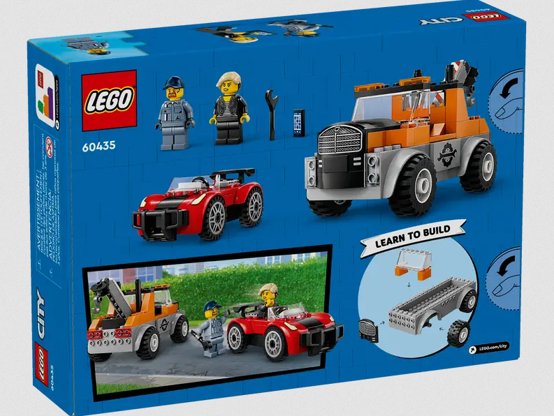 Lego Lego 60435 City - Le remorquage et la réparation de la voiture de sport