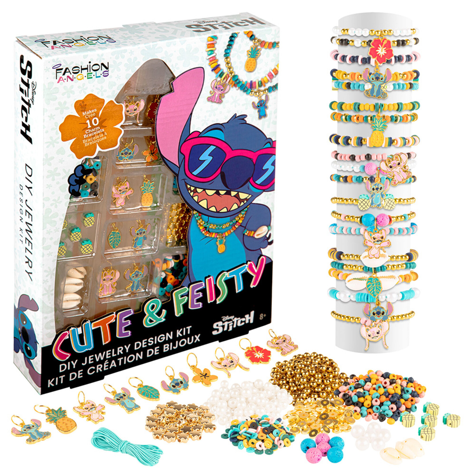 Fashion Angels Fashion Angels - Kit de création de bijoux - Stitch - Cute & Feisty