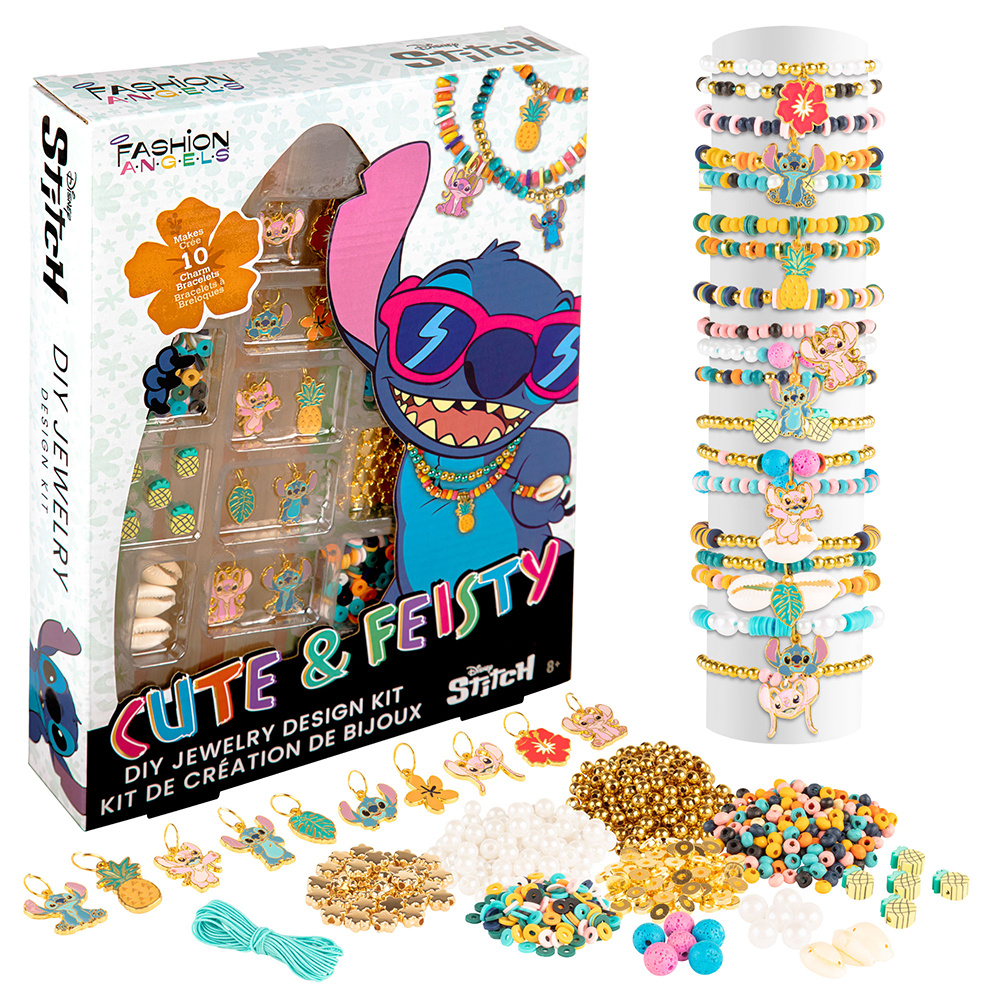 Fashion Angels Fashion Angels - Kit de création de bijoux - Stitch - Cute & Feisty