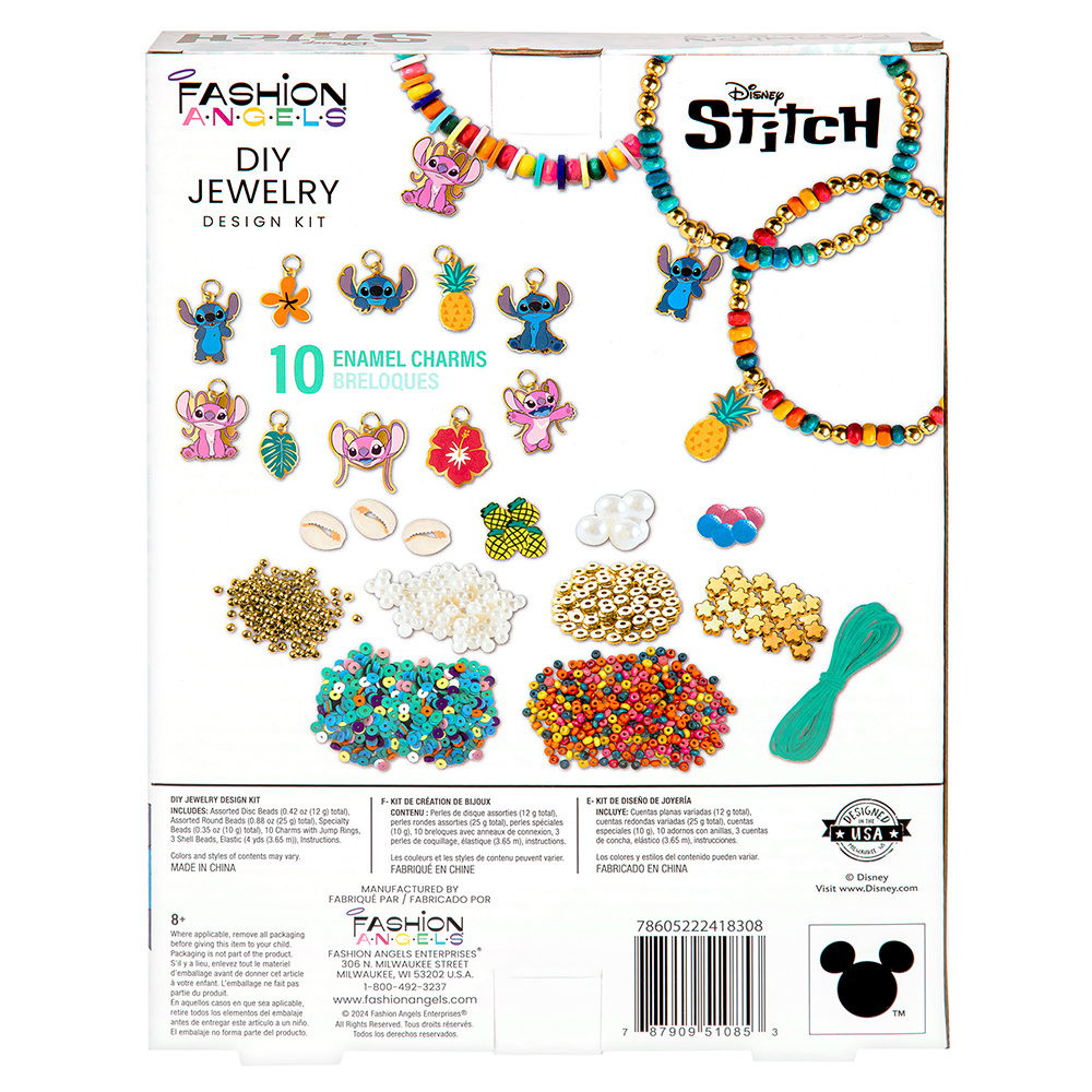 Fashion Angels Fashion Angels - Kit de création de bijoux - Stitch - Cute & Feisty