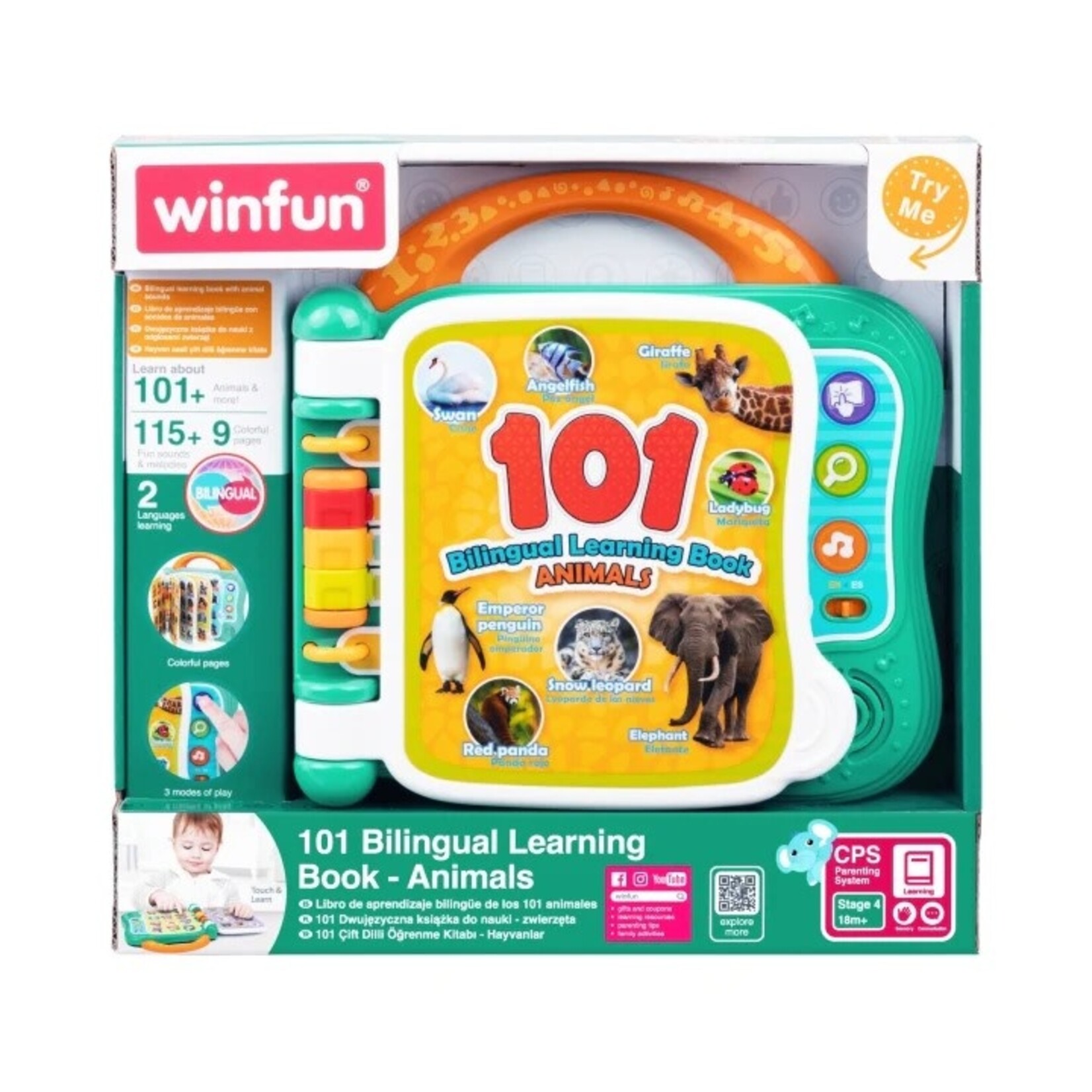 Winfun Winfun - Livre d'apprentissage bilingue 101 animaux