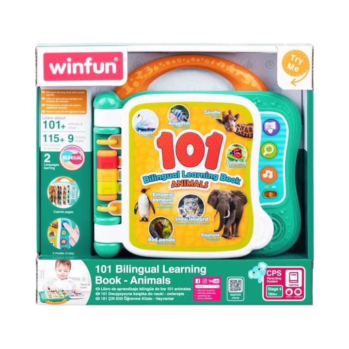 Winfun Winfun - Livre d'apprentissage bilingue 101 animaux