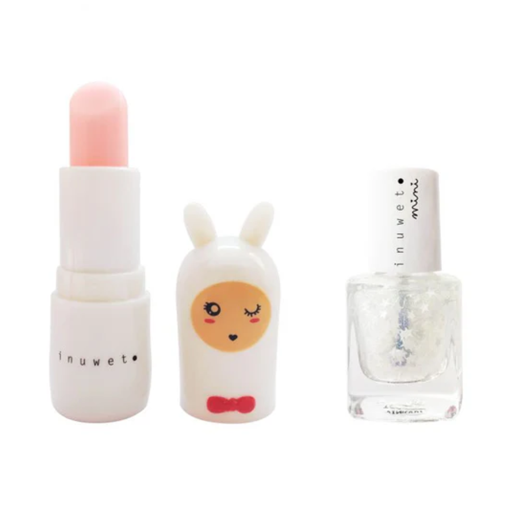 Inuwet Inuwet mini - Duo Baume à Lèvres et Vernis à l'eau - Barbe à Papa