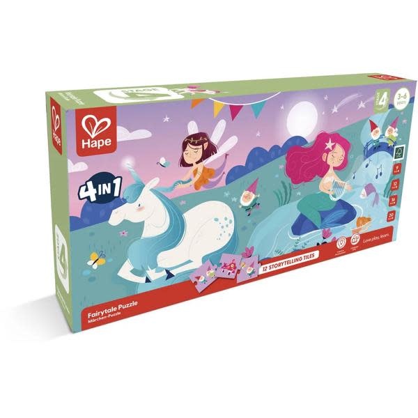 Hape Hape Puzzle Conte de fées 4 en 1