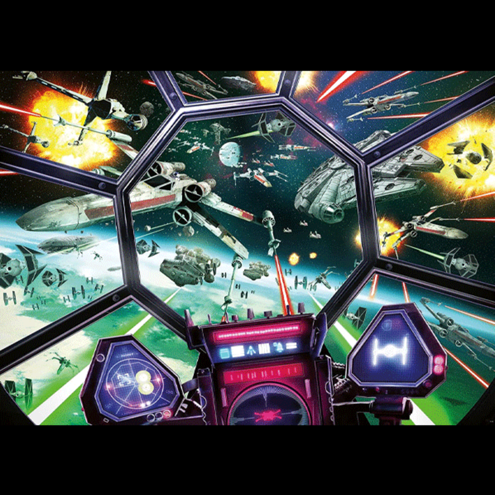 Ravensburger Ravens 1000 - Star Wars : Cockpit du TIE Fighter