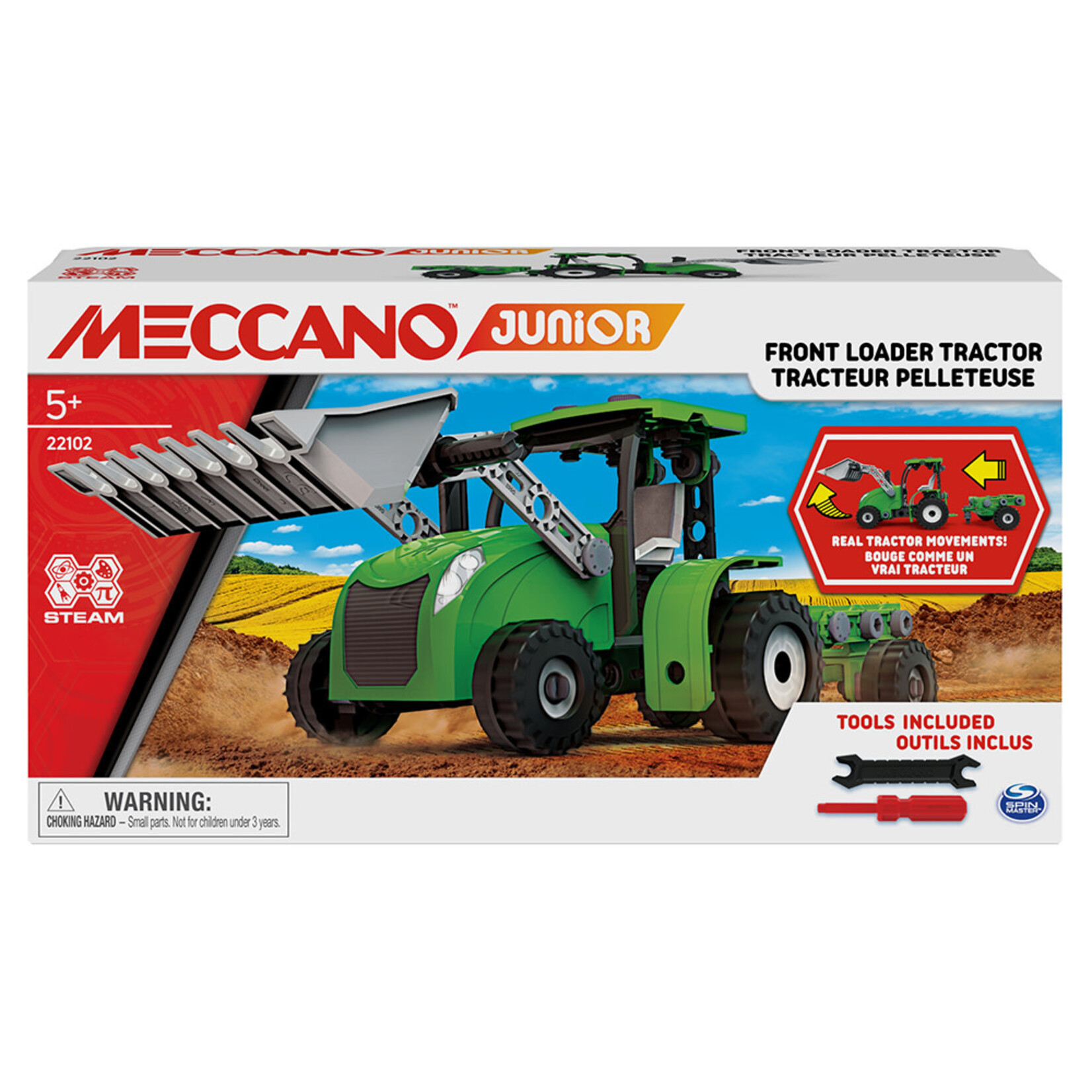 Spin Master Meccano Junior - Tracteur Pelleteuse