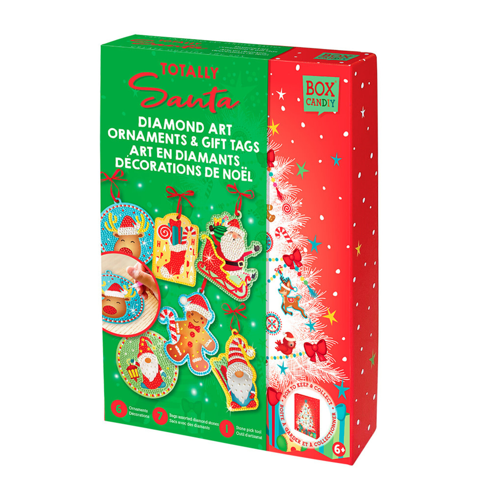 The Bubble Factory Box Candiy - Ornements en diamants et étiquettes cadeaux