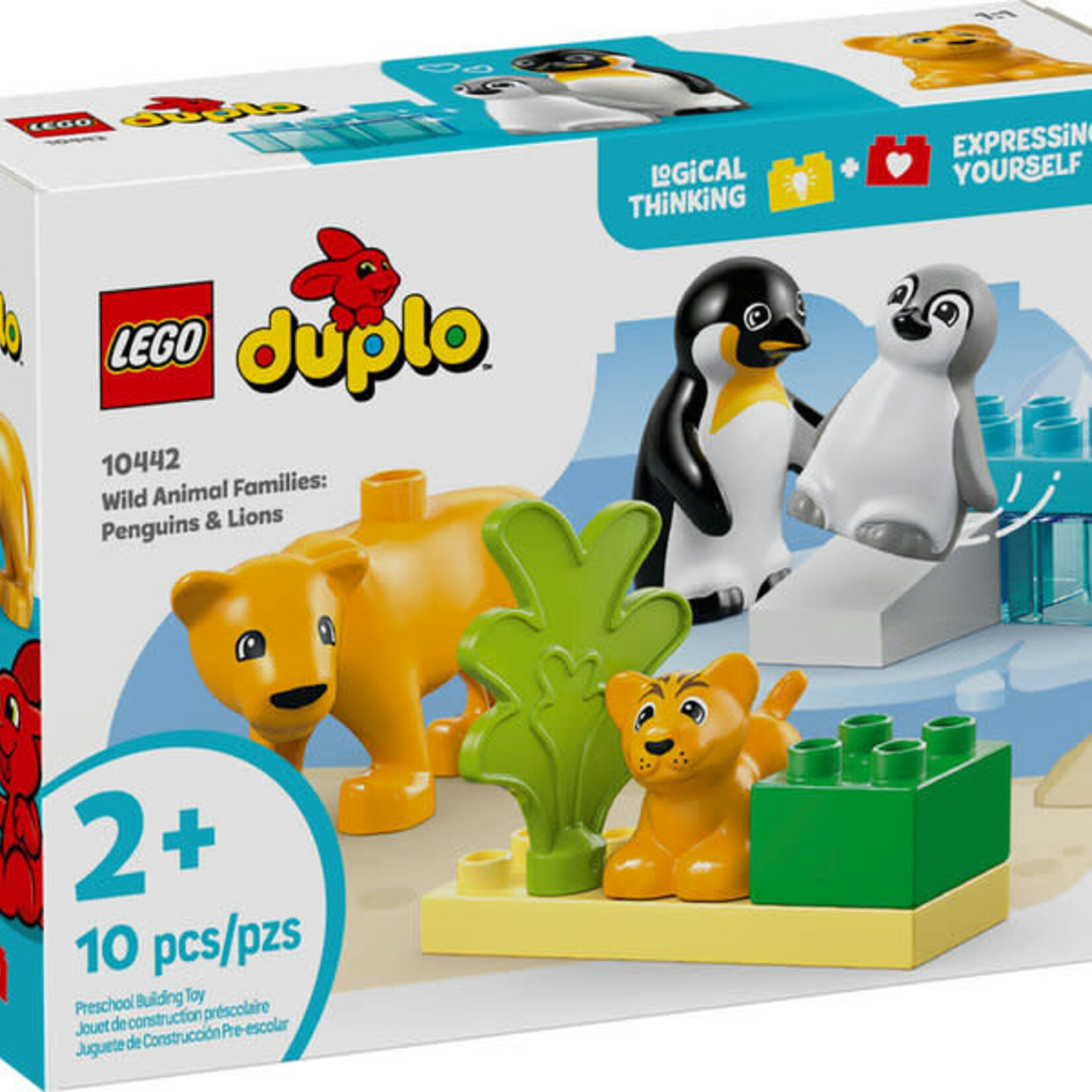 Lego Lego 10442 Duplo - Familles d’animaux sauvages - Pingouins et lions