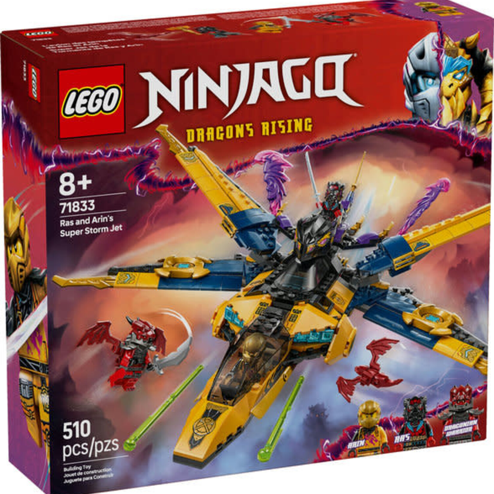 Lego Lego 71833 Ninjago - L’avion des tempêtes de Ras et Arin