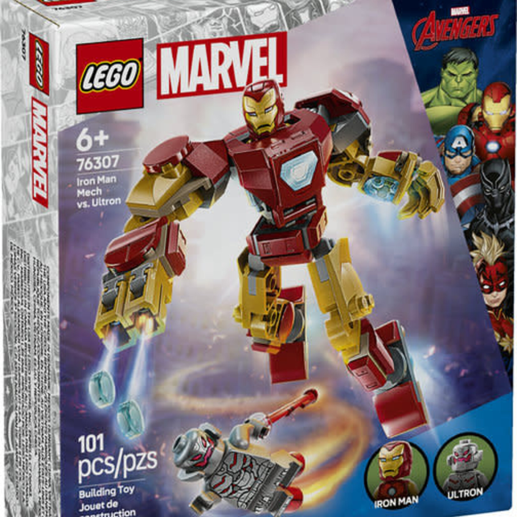 Lego Lego 76307 Marvel - Le robot d’Iron Man contre Ultron