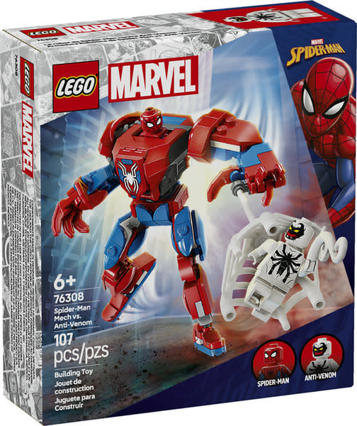 Lego Lego 76308 Marvel - Le robot de Spider-Man contre Anti-Venom
