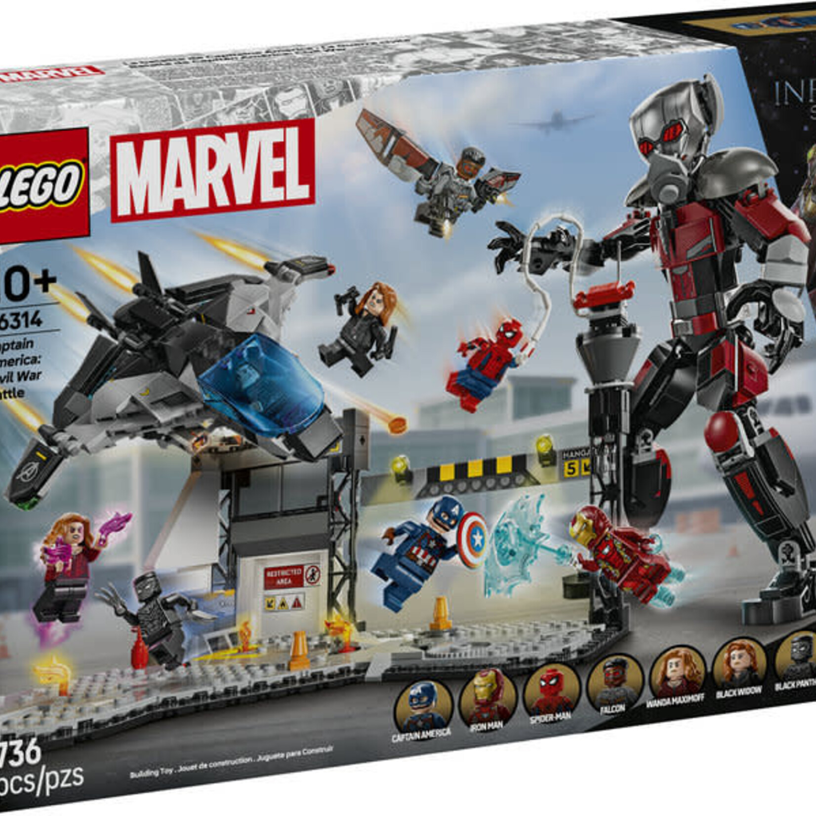 Lego Lego 76314 Marvel - La bataille de Capitaine America - La Guerre civile